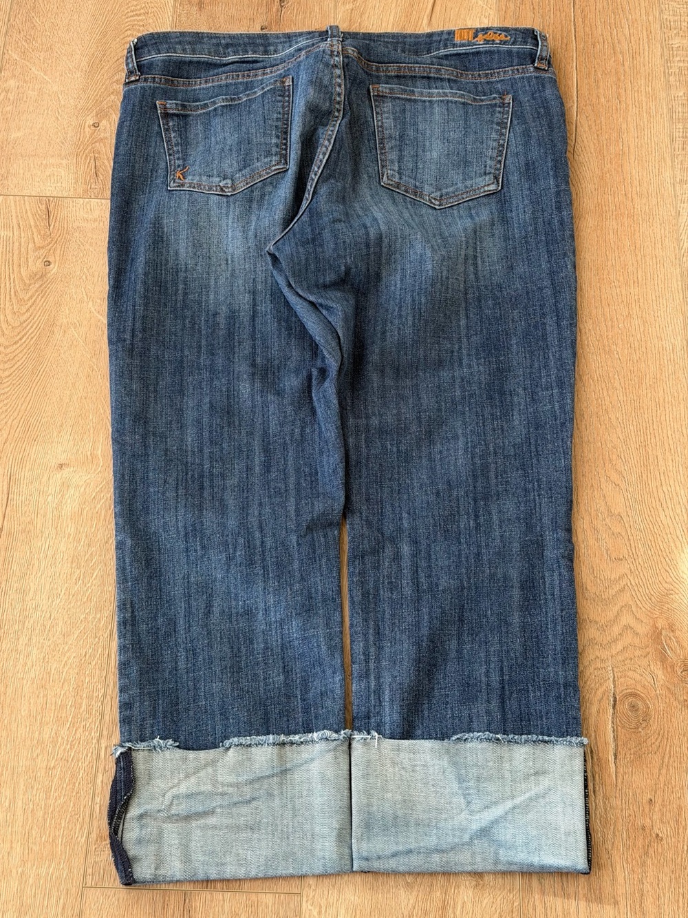 KUT from the Kloth Women’s Size 14 Capri Cuffed Jeans Blue Denim - Picture 3 of 8